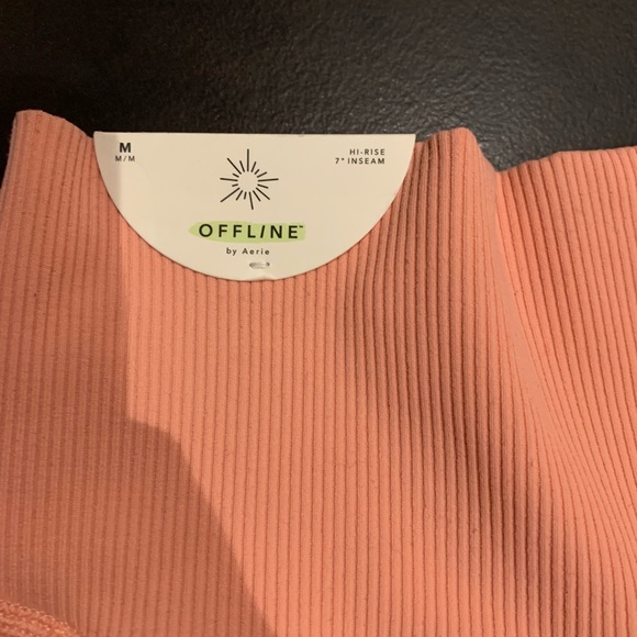 BNWT aerie offline salmon biker shorts - Picture 3 of 4